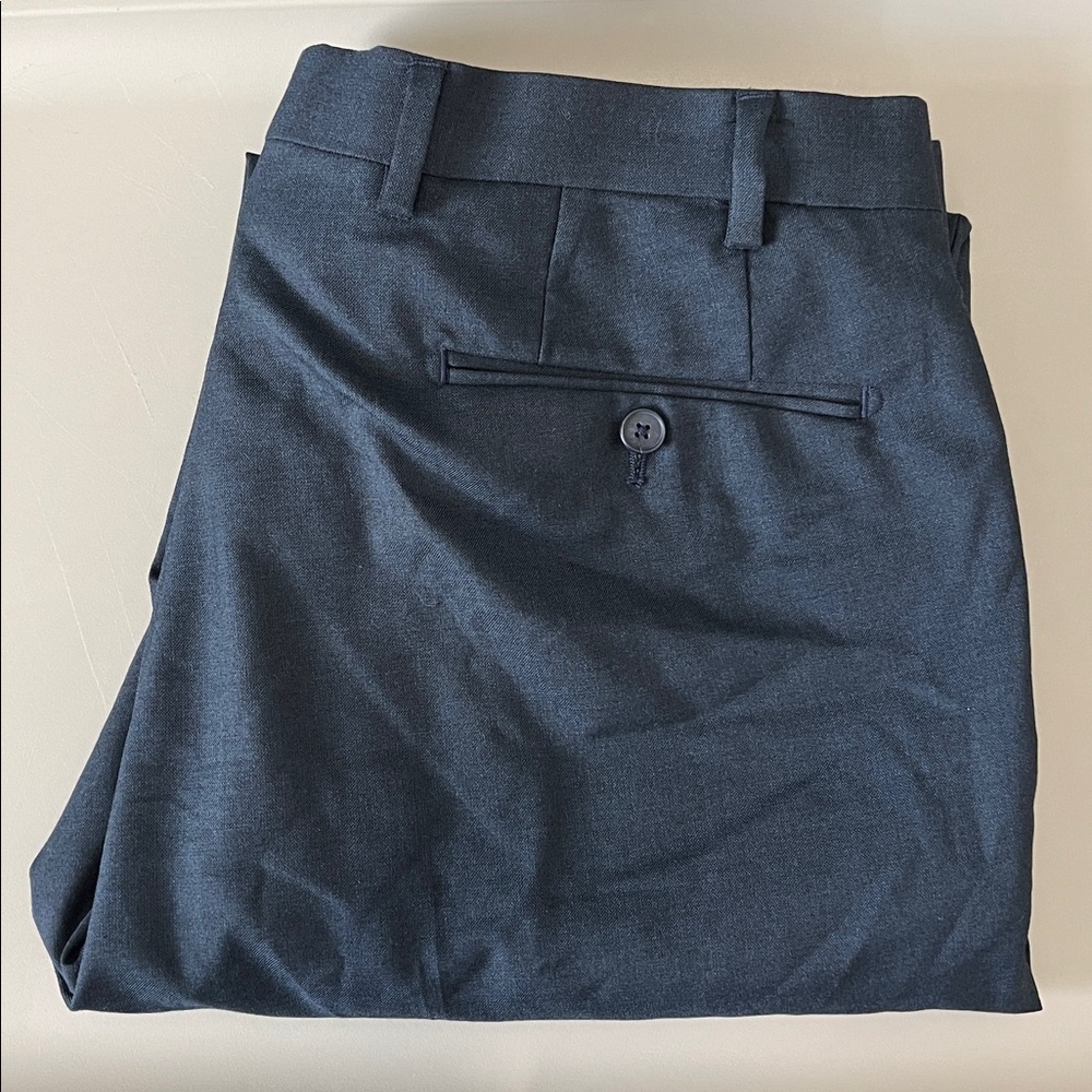 Calvin Klein Slim Fit Dress Pant Blue Size 36 *Flaw